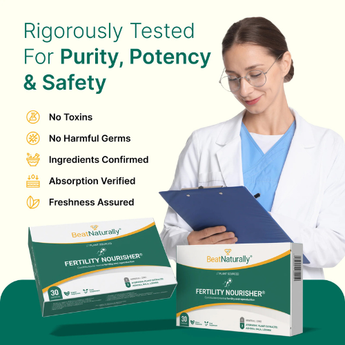 BeatNaturally - Fertility Nourisher with Zinc, Ashoka, Bala & Lodhra - 30 Capsules