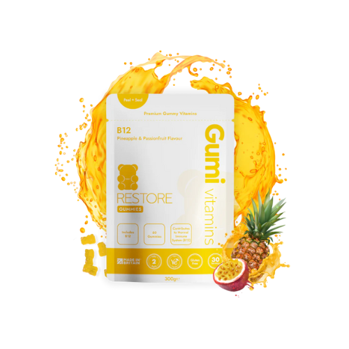 Gumi Vitamins - Restore - Vitamin B12 Gummies - 30 Servings (60 Gummies)