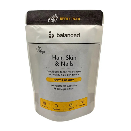 Balanced - Hair, Skin & Nails - 60 Veggie Capsules Refill Pouch
