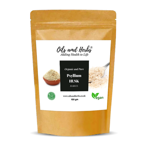 Oils & Herbs – Organic Psyllium Husk Powder Isabgol Dietary Fiber – 100gm
