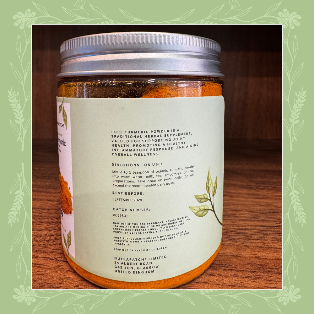 Pure Organic Turmeric Powder – 100% Pure & Natural – 100g
