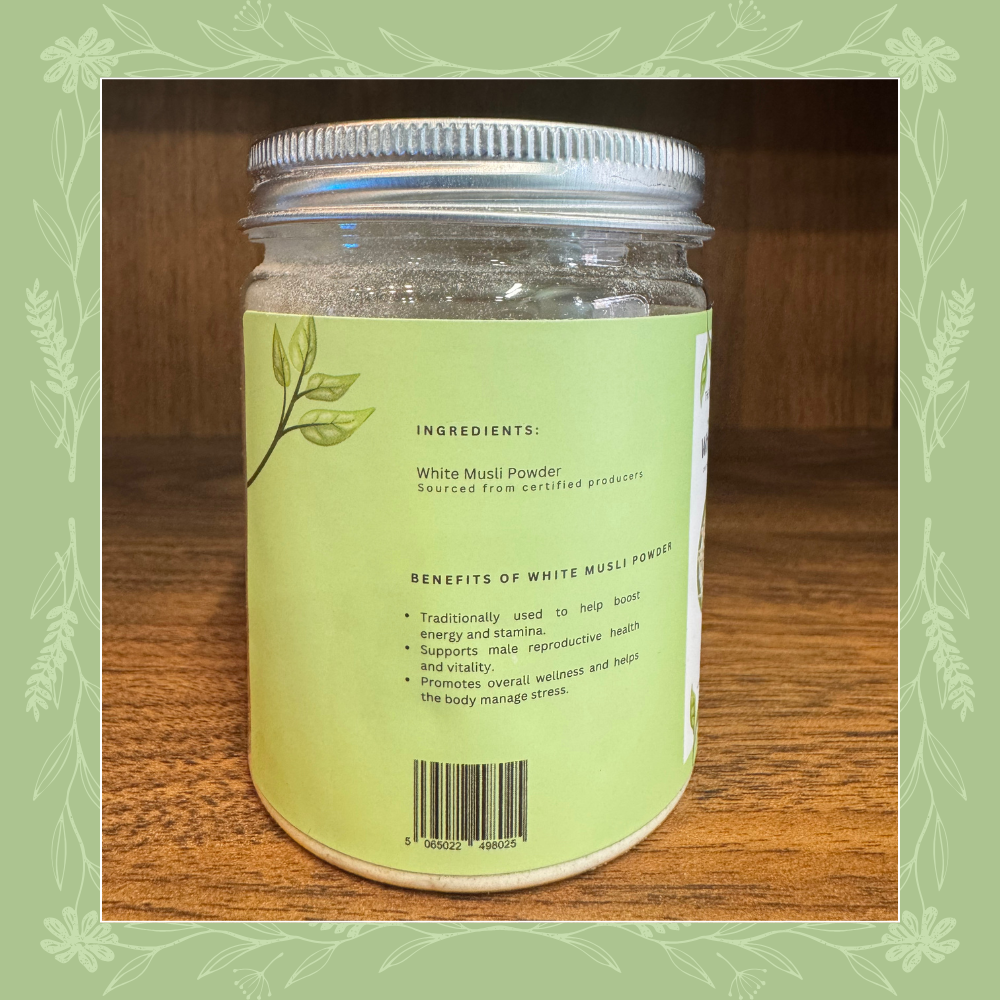 Pure Organic White Musli Powder – 100% Pure & Natural – 100g