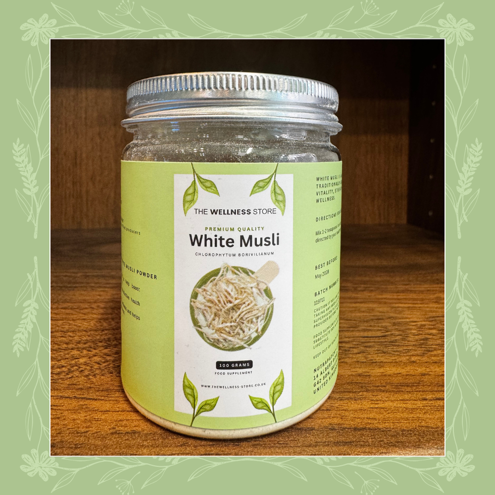 Pure Organic White Musli Powder – 100% Pure & Natural – 100g