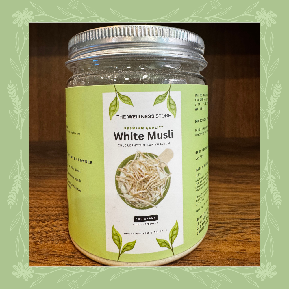 Pure Organic White Musli Powder – 100% Pure & Natural – 100g