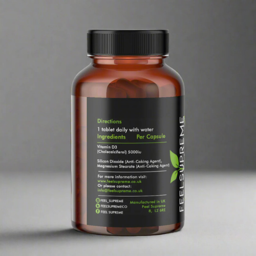 Feel Supreme - Vitamin D3 5000iu - 60 Capsules