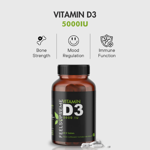 Feel Supreme - Vitamin D3 5000iu - 60 Capsules