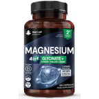 New Leaf Products - Magnesium 4-in-1 :Glycinate, Citrate, Malate, Oxide Capsules - 120 capsules