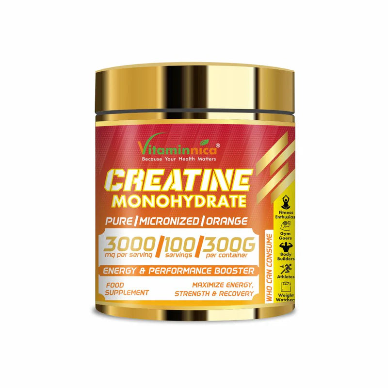 Vitaminnica - Vitaminnica 100% Pure Creatine Monohydrate Powder for Performance and Muscle Power |100 Servings, 300g
