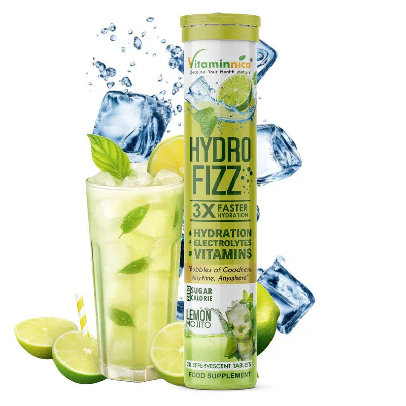 Vitaminnica Hydro Fizz- 20 Effervescent Tablets | Ultimate Hydration, Electrolytes & Vitamin Boost - The Wellness Store®