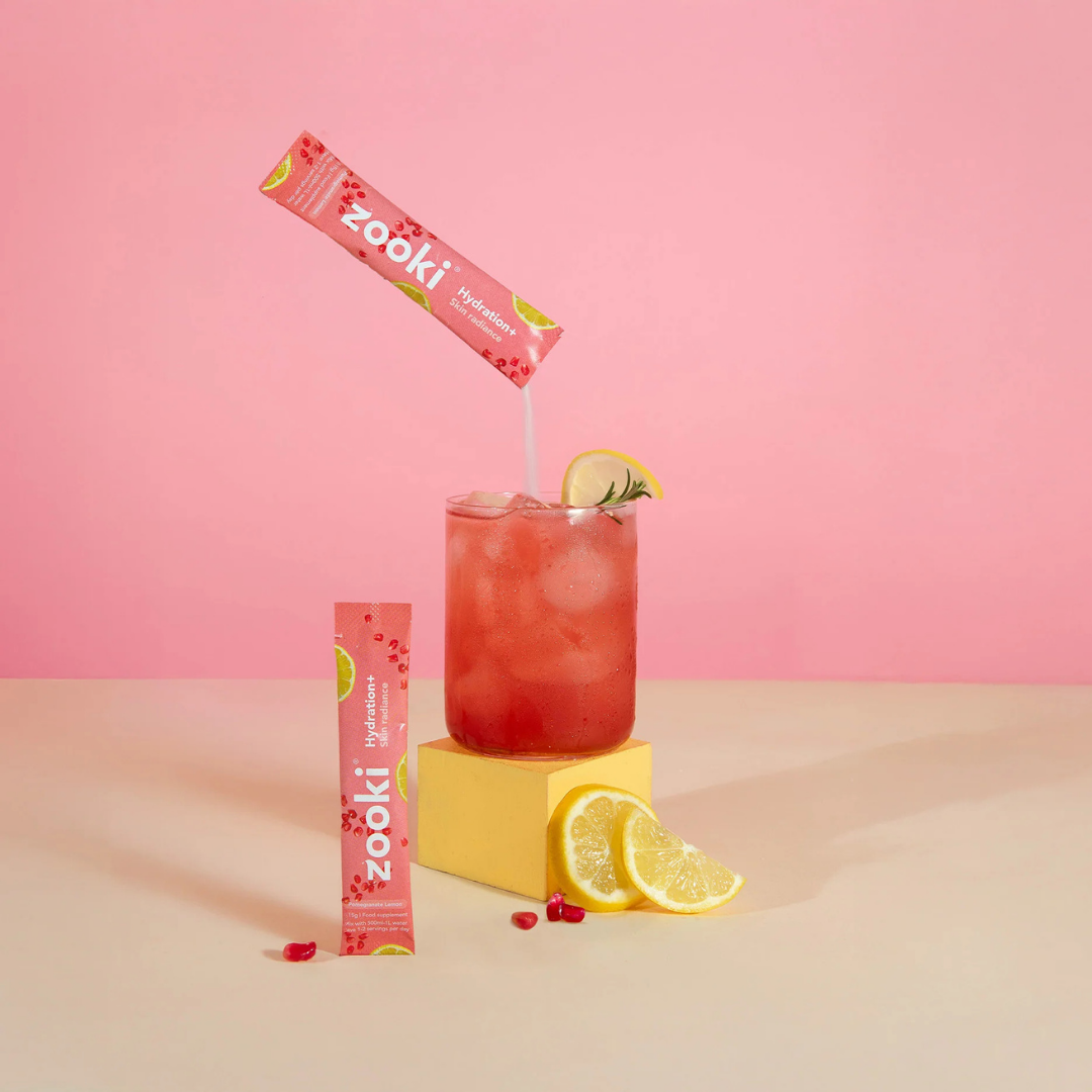 Zooki - Hydration + Skin Radiance Pomegranate & Lemon - 7 Sachets
