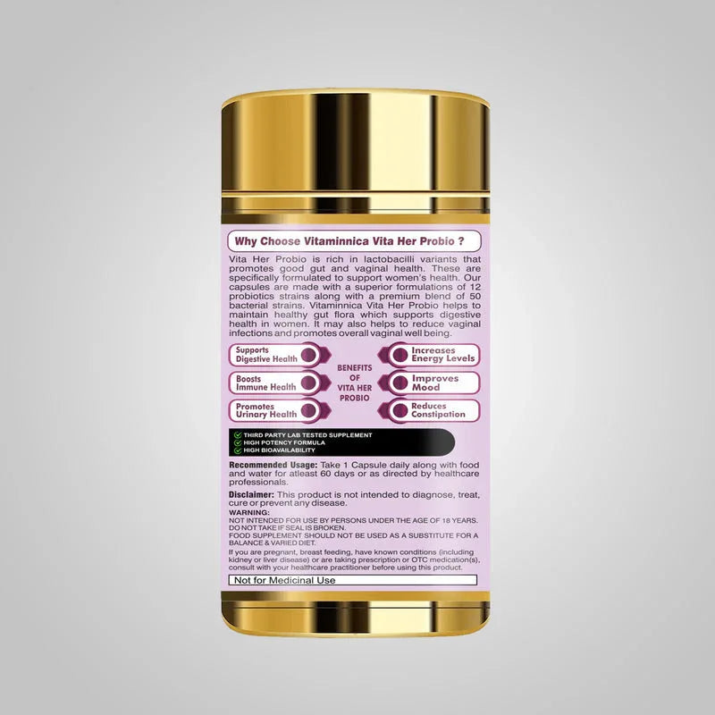 Vitaminnica Vita Her Probio- 60 Capsules - The Wellness Store®