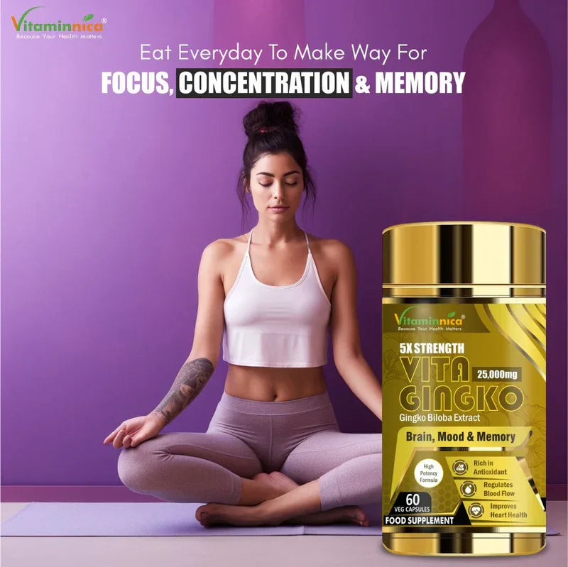 Vitaminnica Vita Gingko 500mg- 60 Capsules - The Wellness Store®