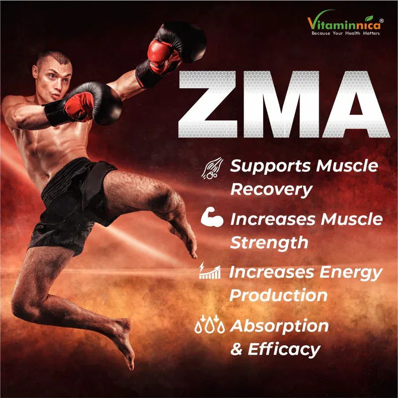 Vitaminnica ZMA - Sports Recovery- 60 Capsules - The Wellness Store®