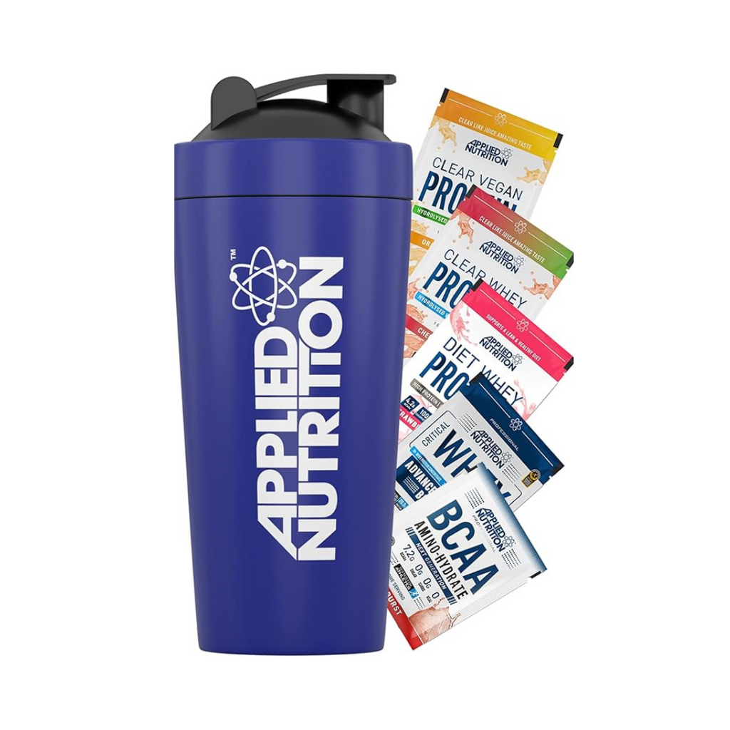 Applied Nutrition – Stainless Steel Shaker Blue – 750ml Bottle