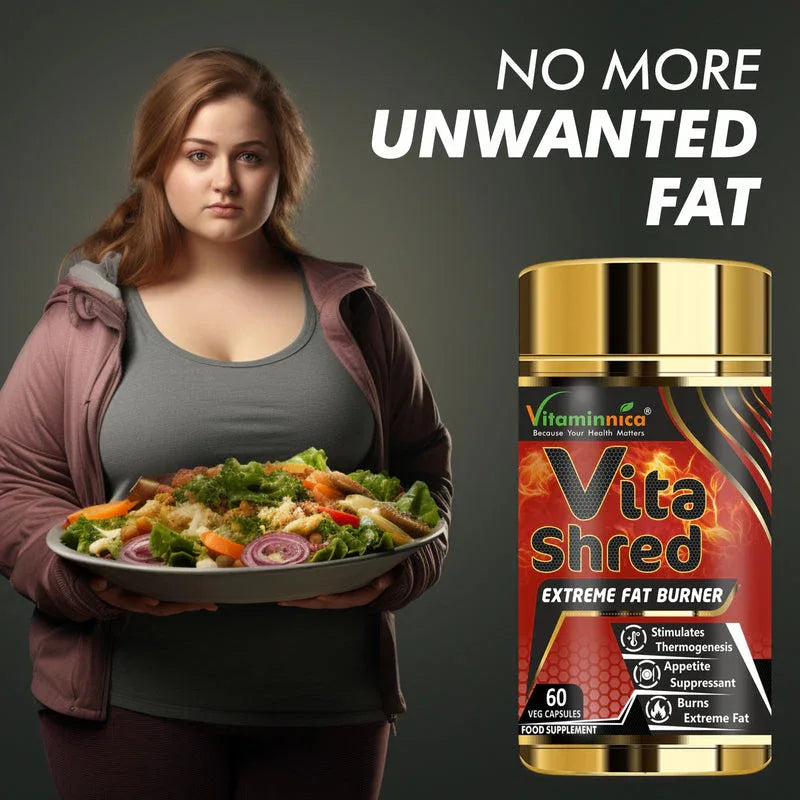 Vitaminnica Vita Shred Extreme Fat Burner- 60 Capsules - The Wellness Store®
