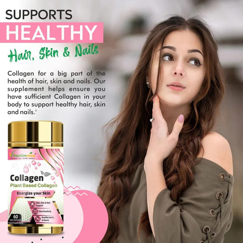 Vitaminnica Plant Based Collagen- 60 Capsules - The Wellness Store®
