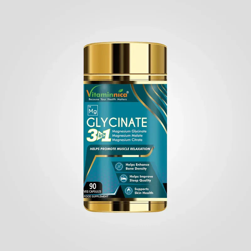 Vitaminnica Magnesium Glycinate 3 in 1- 90 Capsules - The Wellness Store®