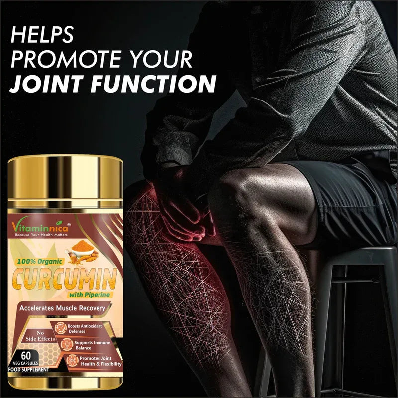 Vitaminnica Curcumin with Piperine - Better Joint Health - 60 Capsules - The Wellness Store®