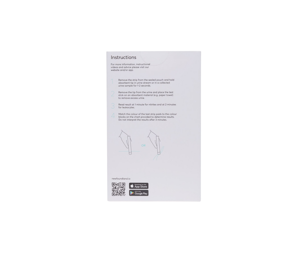 Newfoundland - UTI Test Kit - 3 Urinary Tract Infection Home Self-Test Strips