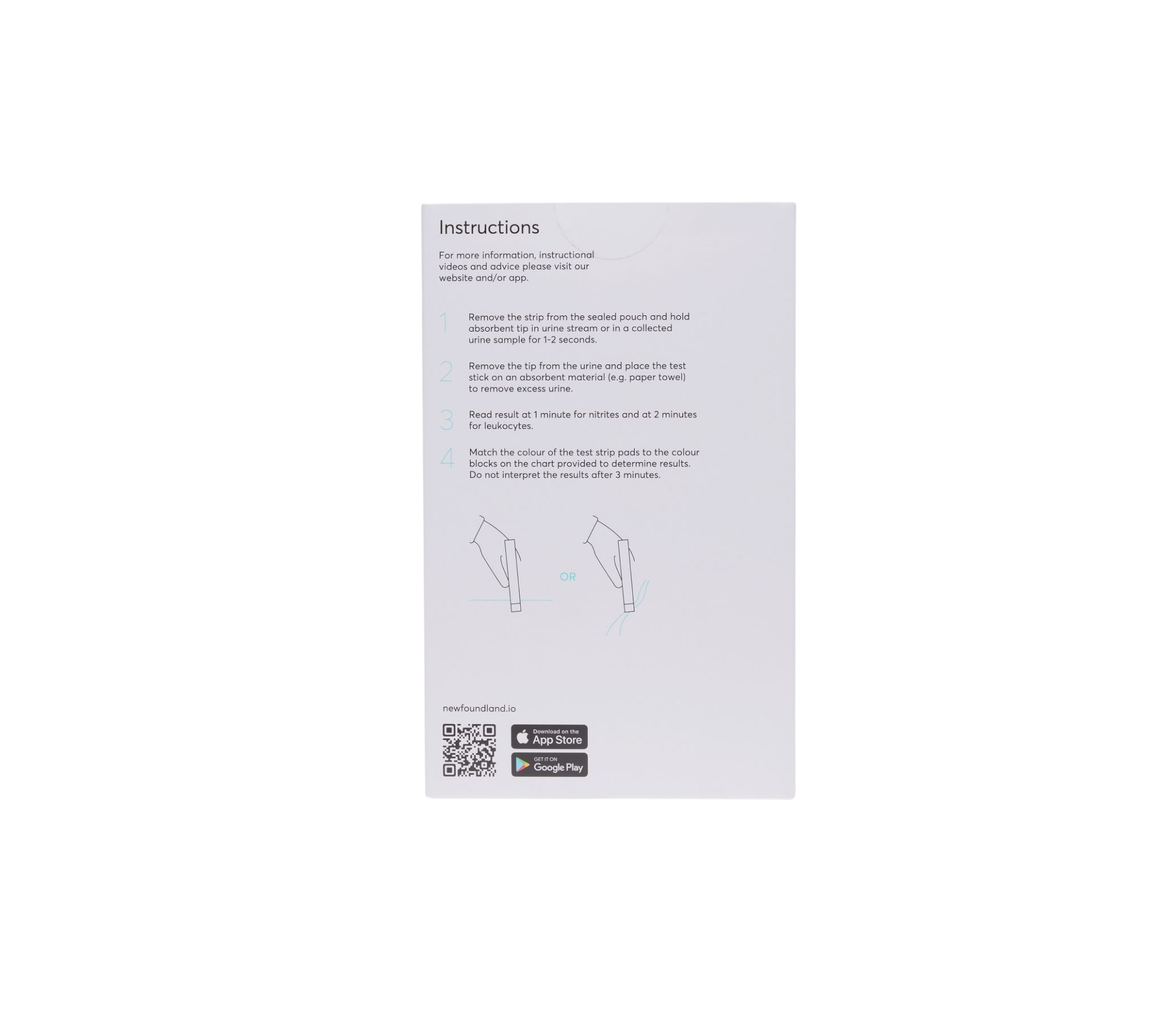 Newfoundland - UTI Test Kit - 3 Urinary Tract Infection Home Self-Test Strips