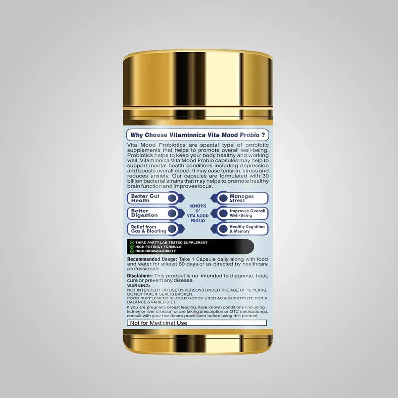 Vitaminnica Vita Mood Probio- 60 Capsules - The Wellness Store®