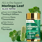 Vitaminnica Moringa Leaf – Superfood Capsules for Energy, Immunity & Balance 60 Capsules - The Wellness Store®