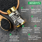 Vitaminnica Black Cumin Seed Oil 1000mg - 60 Capsules - The Wellness Store®