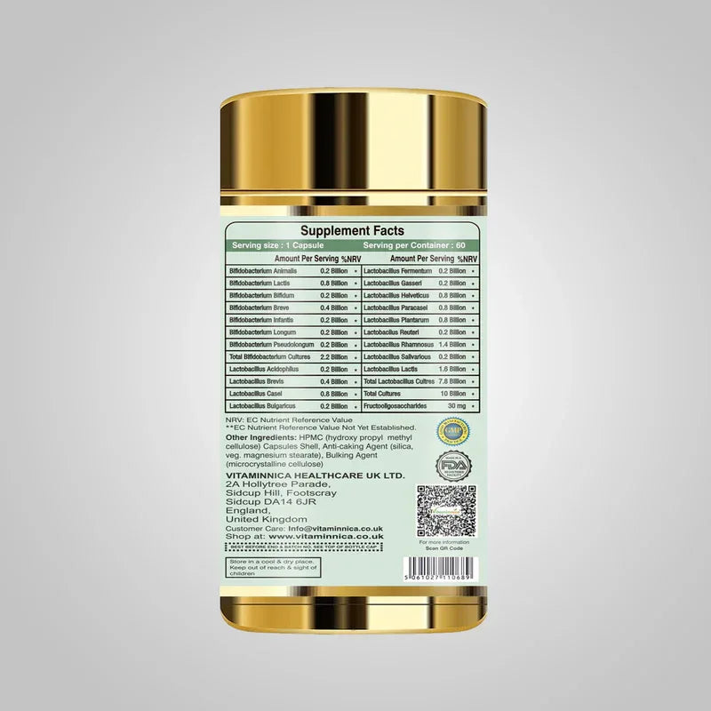 Vitaminnica Vita Gut Probio- 60 Capsules - The Wellness Store®