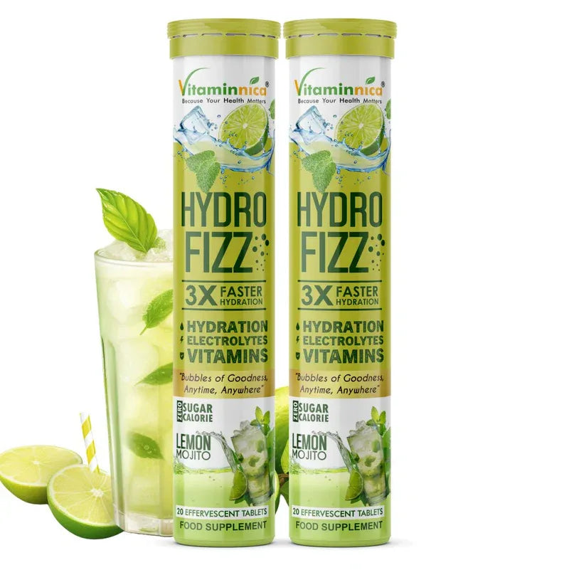 Vitaminnica Hydro Fizz- 20 Effervescent Tablets | Ultimate Hydration, Electrolytes & Vitamin Boost - The Wellness Store®