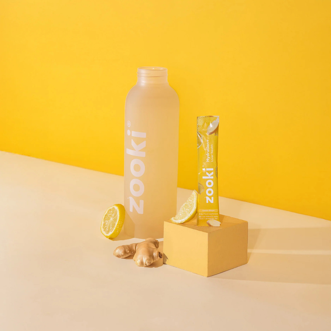 Zooki - Hydration + Liver Health Lemon & Ginger - 7 Sachets