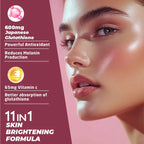 Vitaminnica Gluta Boost 11-in-1 Effervescent Tablets | Japanese L-Glutathione, Collagen, Vitamin C, Biotin & Hyaluronic Acid | Skin Radiance & Beauty Supplement | 15 Tablets - The Wellness Store®