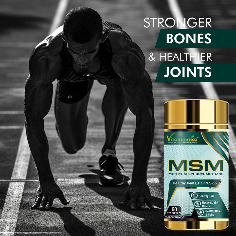 Vitaminnica Methyl Sulphonyl Methane (MSM)- 60 Capsules - The Wellness Store®