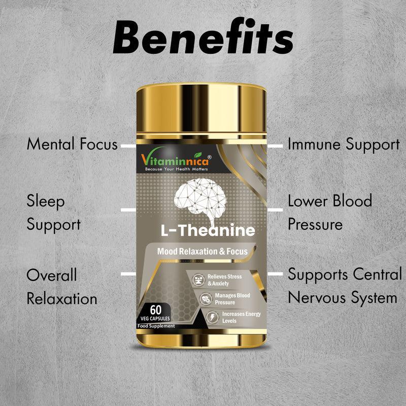 Vitaminnica L-Theanine- 60 Capsules - The Wellness Store®