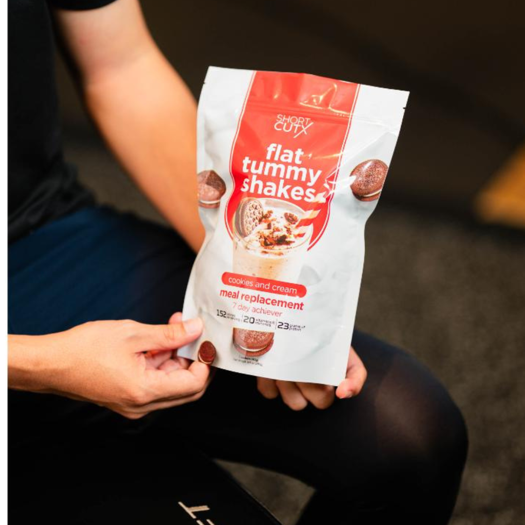 ShortCutX - Flat Tummy Shakes: Cookies and Cream - 7 Sachets x 40g