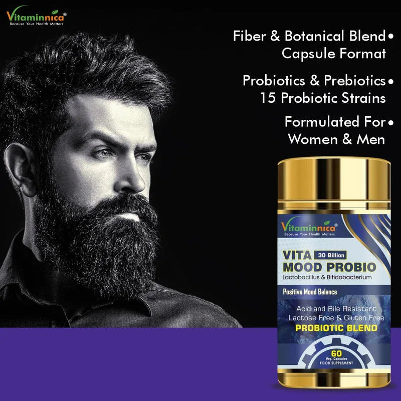 Vitaminnica Vita Mood Probio- 60 Capsules - The Wellness Store®