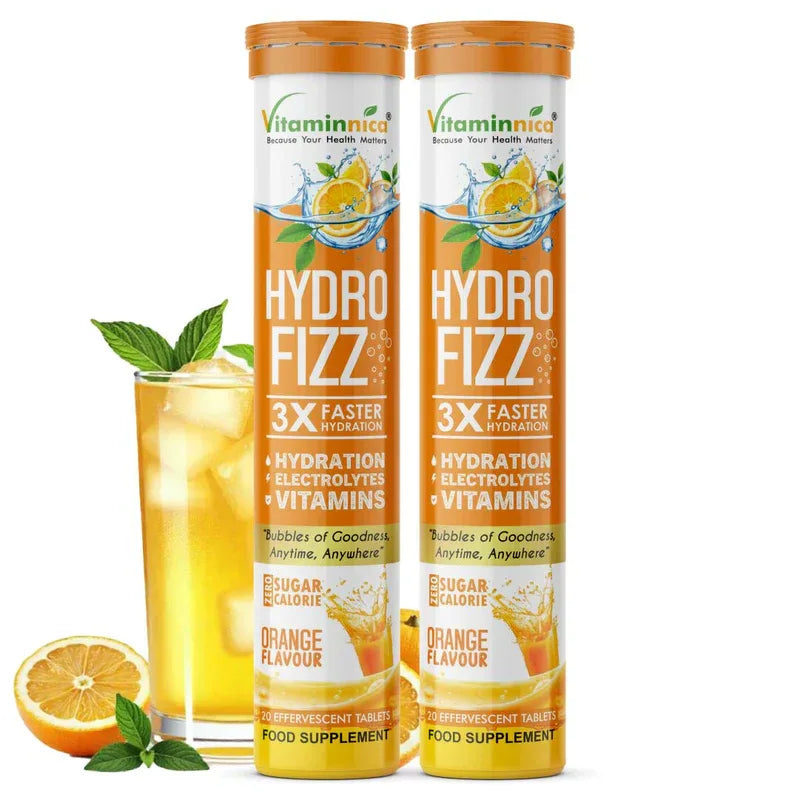 Vitaminnica Hydro Fizz- 20 Effervescent Tablets | Ultimate Hydration, Electrolytes & Vitamin Boost - The Wellness Store®