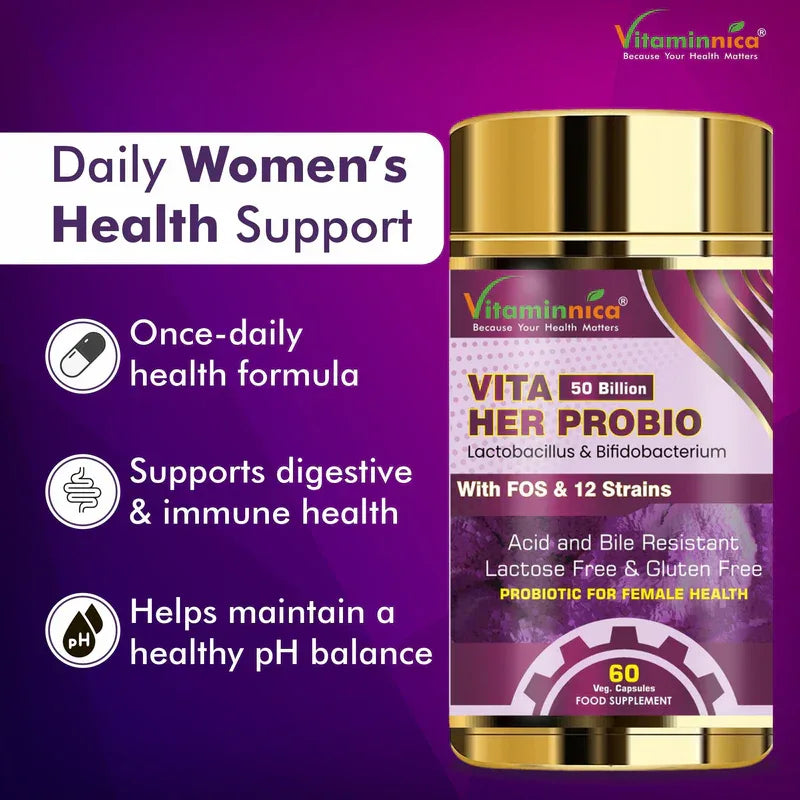 Vitaminnica Vita Her Probio- 60 Capsules - The Wellness Store®