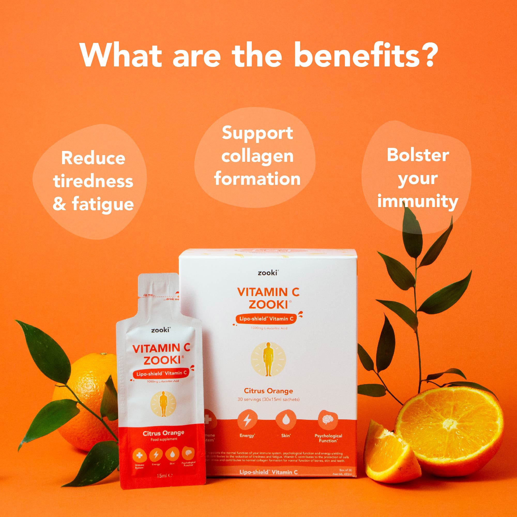 Zooki - Vitamin C 1000mg Liposomal - Liquid Sachets