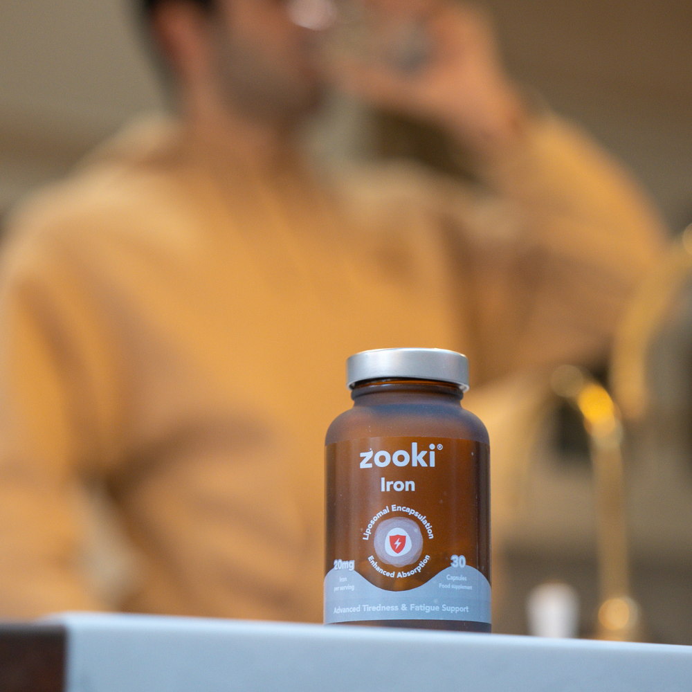 Zooki - Iron 100mg Liposomal Bisglycinate - 30 Vegan Capsules
