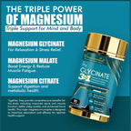 Vitaminnica Magnesium Glycinate 3 in 1- 90 Capsules - The Wellness Store®