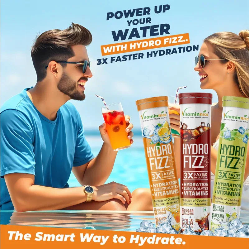 Vitaminnica Hydro Fizz- 20 Effervescent Tablets | Ultimate Hydration, Electrolytes & Vitamin Boost - The Wellness Store®