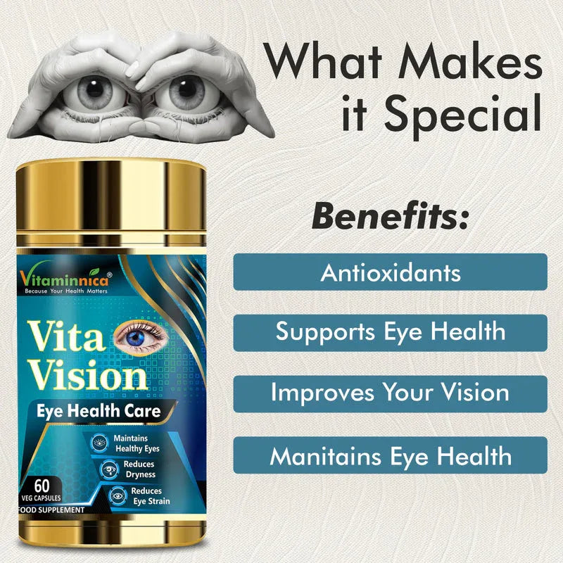 Vitaminnica Vita Vision - Maintain Healthy Eyes- 60 Capsules - The Wellness Store®