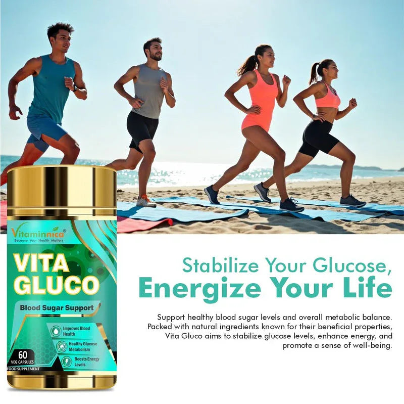 Vitaminnica Vita Gluco- 60 Capsules - The Wellness Store®