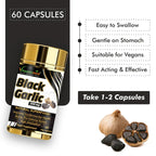 Vitaminnica Black Garlic - Better Immunity & Heart Health -60 Capsules - The Wellness Store®