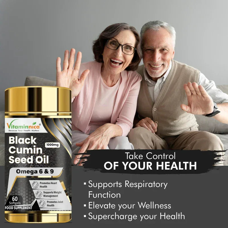Vitaminnica Black Cumin Seed Oil 1000mg - 60 Capsules - The Wellness Store®