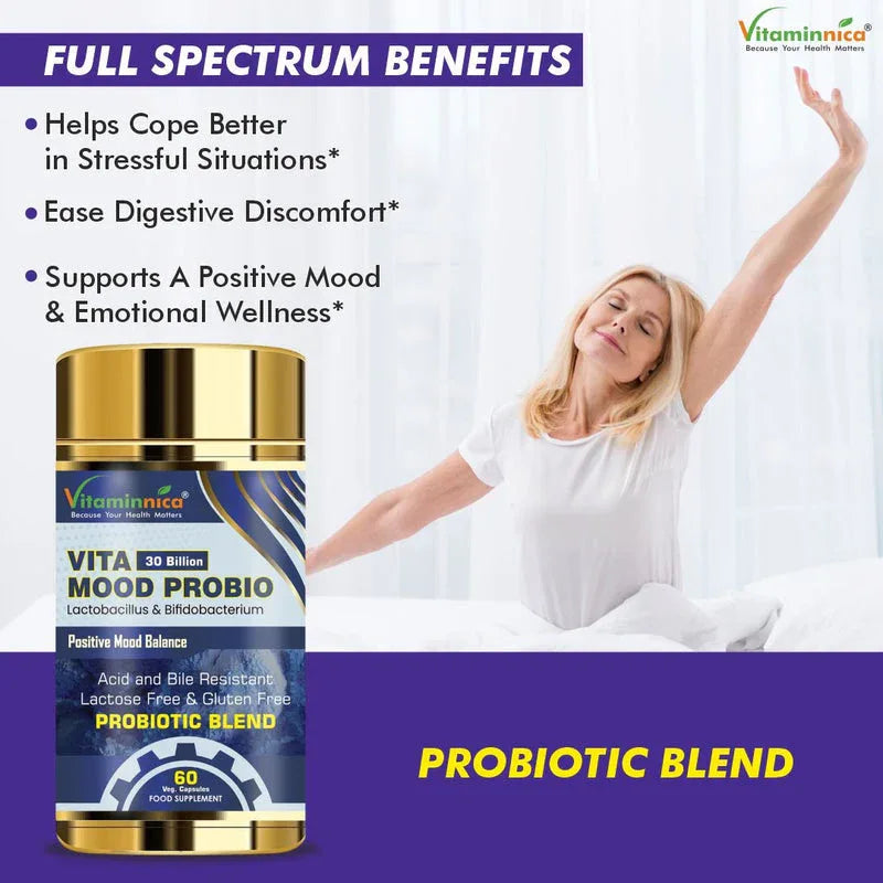Vitaminnica Vita Mood Probio- 60 Capsules - The Wellness Store®