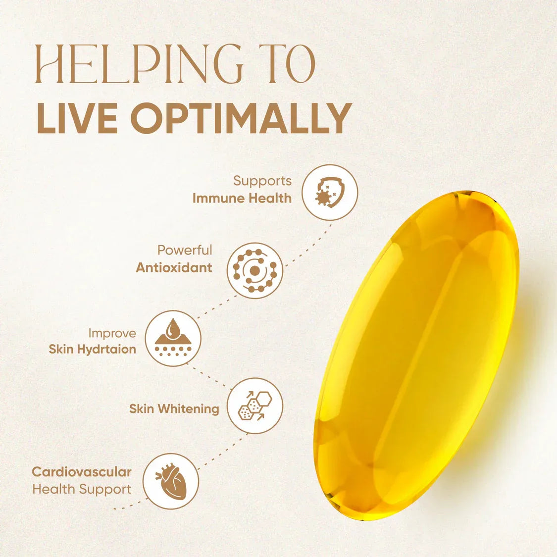 Vitaminnica Vitamin E- 120 Softgels | Antioxidant Support for Skin, Hair, Immunity & Cellular Protection - The Wellness Store®