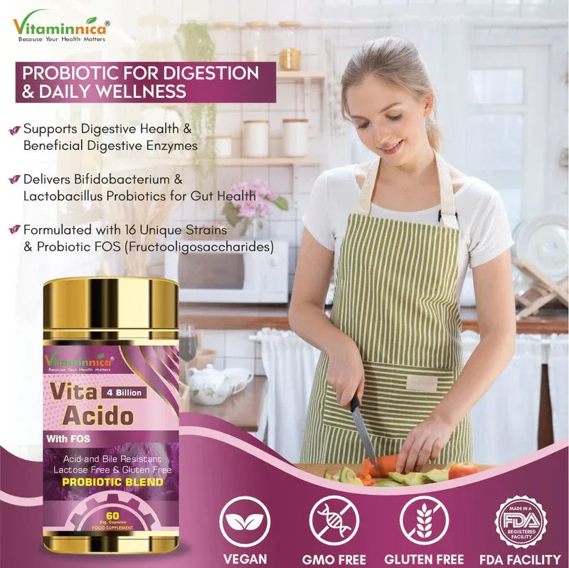 Vitaminnica Vita Acido Probio- 60 Capsules - The Wellness Store®