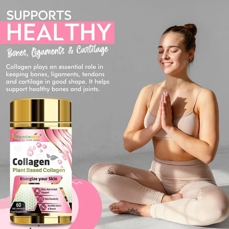 Vitaminnica Plant Based Collagen- 60 Capsules - The Wellness Store®