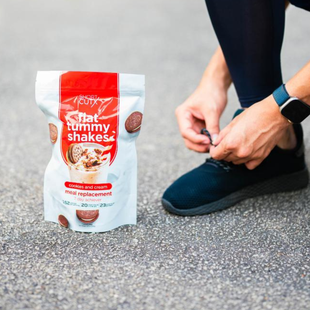 ShortCutX - Flat Tummy Shakes: Cookies and Cream - 7 Sachets x 40g